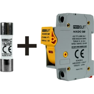 20A 1000V Dc Sigorta + Sigorta Yuvası