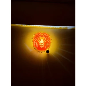 Alse 3D Aslan Kafası Duvar & Gece Lambası