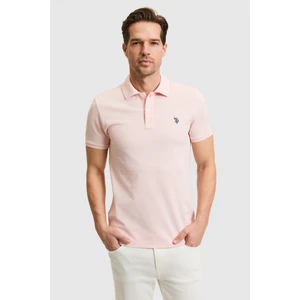 U.s. Polo Assn. Erkek Açık Pembe Tişört Basic 50322347-VR078