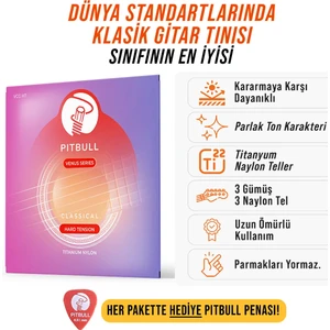 Pitbull Strings Venüs Series Vcg Ht Takım Tel Klasik Gitar Teli