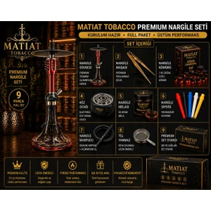 Mt-02 Kırmızı Nargile Takımı – Güçlü Performans