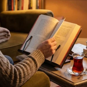 Kitap Okuma Standı Masaüstü Ahşap Rahle