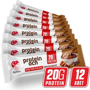Protein Bar - Chocolate & Hazelnut - 50g X 12  Adet