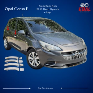 Ebal Oto Opel Corsa E Krom Kapı Kolu 4 Kapı 2015-2019 Paslanmaz Çelik