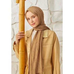 Fresh Scarfs Fındık Kabuğu Bambu Şal