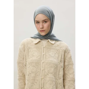 Fresh Scarfs Penye Şal Mavi / Gri