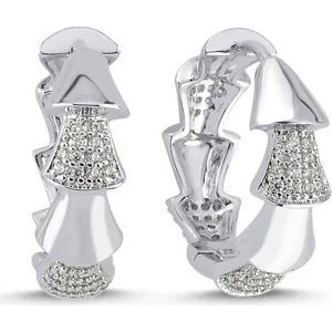 Merano Design Fold Rhodium Küpe