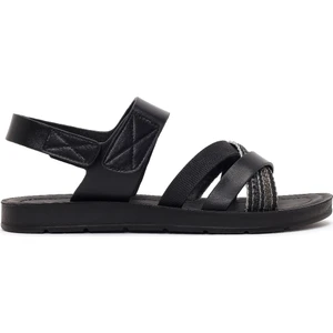 Kadın Siyah Bantlı Sandalet 26SFE464614