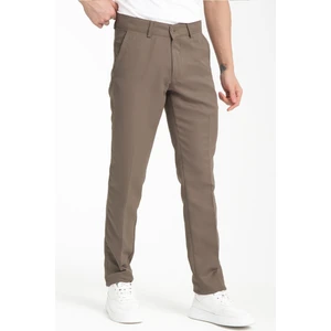 Regular Fit Erkek Armürlü Keten Pantolon - 7635