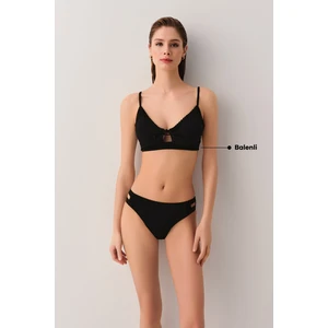 Toparlayıcı Balenli Bralet Bikini Üst