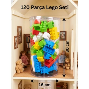 Çınaroğlu AVM 120 Parça Asetat Kutuda LEGO Seti Araba Parçalı