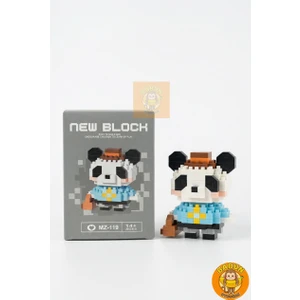 Maceracı Panda Karakter Figürü 3D Yapboz Puzzle Yapı Oyuncakları