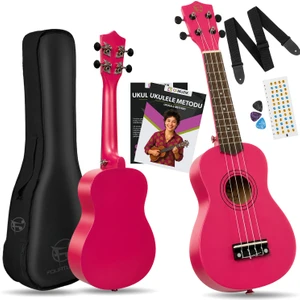 Fourtune Nova UKS-21DPK Soprano Pembe Ukulele Seti