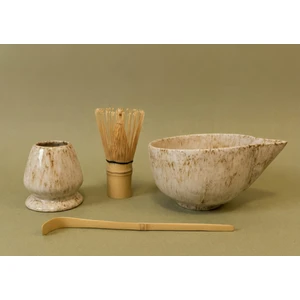 Stoneware Matcha Ritüel Seti – Kase & Whisk Tutucu