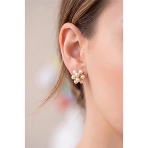 Petek Aksesuar Mini Çiçek Stud Küpe 1 Cm.