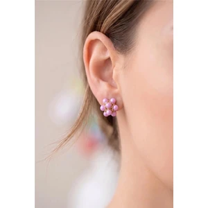 Petek Aksesuar Mini Çiçek Stud Küpe 1 Cm.