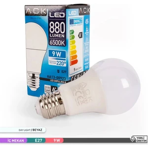 9W Beyaz LED Ampul E-27 Duy Tipi ile Uzun Ömürlü ve Tasarruflu Aydınlatma Çözümü