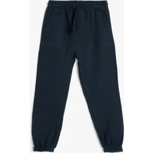 Pamuklu Beli Bağlamalı Cep Detaylı Basic Jogger Pantolon