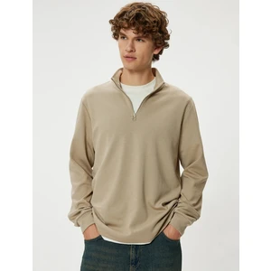 5WAM70090MK Koton Erkek Sweat Bej