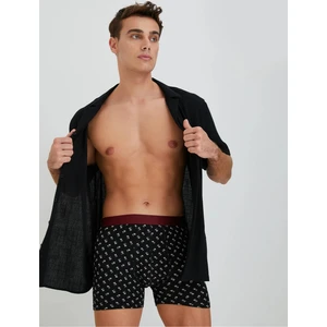 3'lü Boxer Seti Palmiye Detaylı Pamuklu