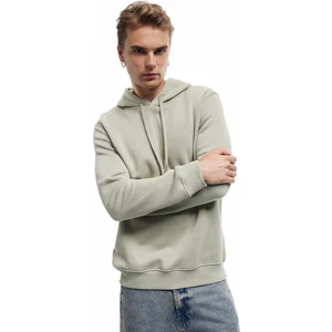 Şardonlu Uzun Kollu Basic Kapşonlu Sweatshirt