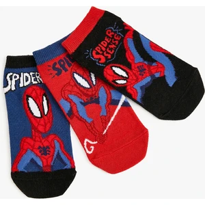 3'lü Spiderman Lisanslı Çorap Seti