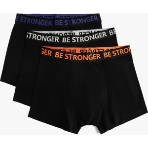 3'lü Boxer Seti Slogan Baskılı