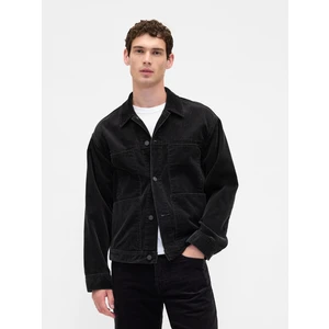 Erkek Siyah Relaxed Corduroy Ceket