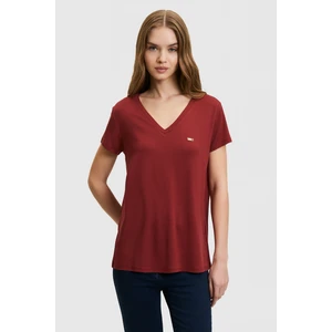 U.s. Polo Assn. Kadın Vişne Tişört Basic 50323448-VR223
