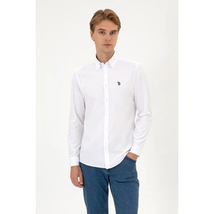 U.s. Polo Assn. Erkek Beyaz Gömlek Basic 50324708-VR013