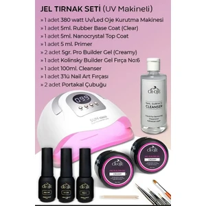 Jel Tırnak Seti Kurutucu Makinalı
