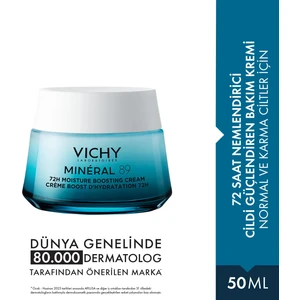 Mineral 89 Cildi Güçlendiren 72 Saat Nemlendirici Bakım Kremi, Normal ve Karma Ciltler 50ML