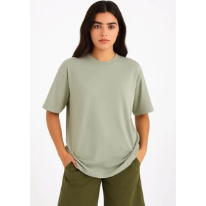 Basic Kadın T-Shirt Regular Oversize Tişört