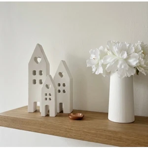 Violet Candle Decor 3’lü Ev Model Dekoratif Obje