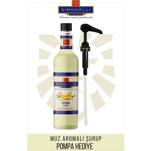 Kahve Şurubu Muz Aromalı 70 cl + Pompa