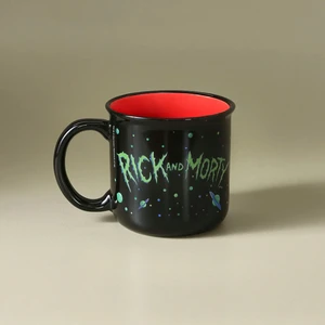 Rick And Morty Kupa Siyah 400 ml