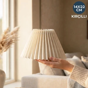 Kırçıllı Kumaş Pileli Abajur Başlığı 242163