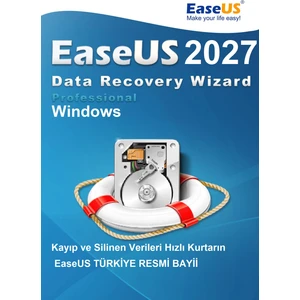 EaseUS Data Recovery Wizard Pro 2027 (Windows) - 1 Pc Süresiz Orijinal Resmi Site Kodu