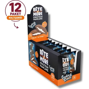 Bite & More Protein Pancake Cookie & Cream (50g x 12 Adet) 