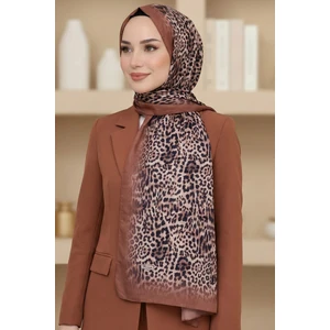 Kadın Taba Leopar Elegance Şal