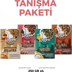 4'lü Granola Karışık Paket 4X250 gr