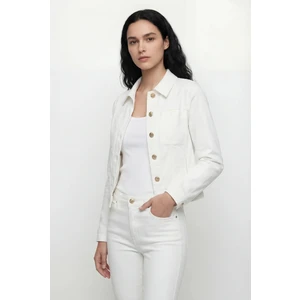 Masha Kate Beyaz Denim Ceket