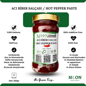 Moon Natural Acı Biber Salçası / Hot Pepper Paste