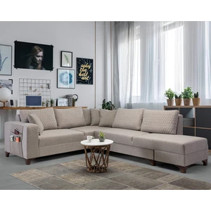 Loft Köşe Koltuk Takımı Krem Sağ Köşe