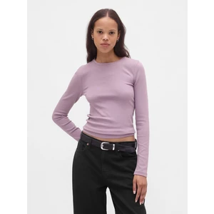 Kadın Mor Modern Shrunken T-Shirt