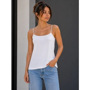 Kadın Ip Askılı Basic T-Shirt – Regular Premium  Atlet