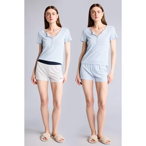 Regular Fit Ribana 2'li Şort Set H5961AX26SM
