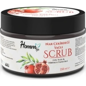 Homm Bitkisel Nar Çekirdeği Yağlı Scrub 250 ml Çatlak Onarıcı Etkili Vücut Bakım Ürünü Unisex