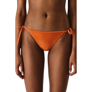Turuncu Dorothy Simli Orta Bel Bikini Altı