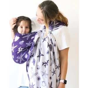Halka Sling Bebek Taşıma Aksesuarı 0-18 kg Mor Renkli Ergonomik Tasarım 3-18 Ay